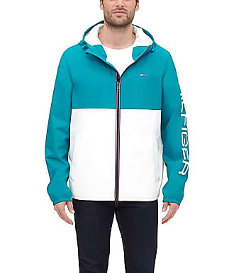 tommy hilfiger rain jacket blue