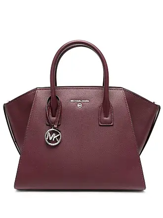 Michael Kors Jet Set Medium Mulberry Leather Front Zip Chain Tote Bag  Handbag in Purple