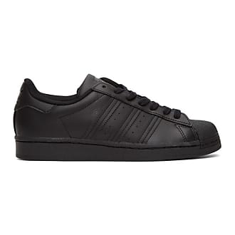adidas black leather shoes mens