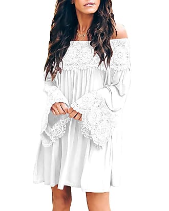 NWT White Off the Shoulder Embroidered Maternity Tunic Top 