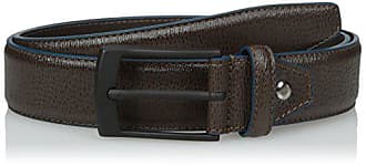 Bugatchi Mens Classic Fashion Solid Leather Belt 