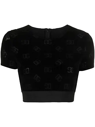 Black Crop top with logo Dolce & Gabbana - Vitkac Canada