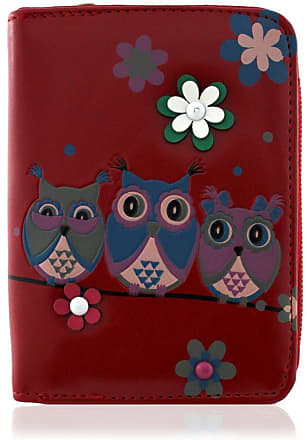 KukuBird 33C Owl Family Tree House Pattern Large Ladies Purse Clutch Wallet BLACK 