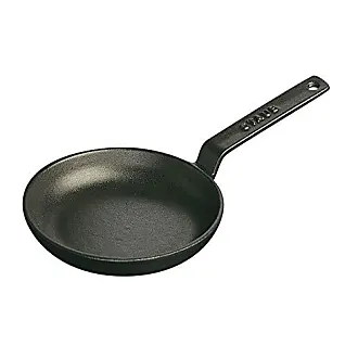 Staub Cast Iron 13-inch Double Handle Specialty Pan Black