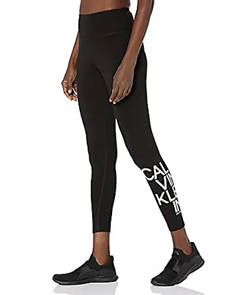 Calvin Klein Performance Cropped Mesh-Inset Leggings Black M