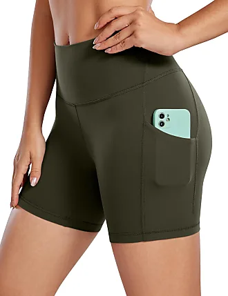 CRZ YOGA Butterluxe Cycling Shorts with Pockets for Women 5 Inches - Yoga  High Waisted Workout Sports Gym Short Leggings Soul Brown 6 : :  Fashion