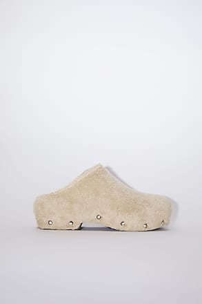 Acne Studios FN-WN-SHOE000531 Beige Towel tweed clogs