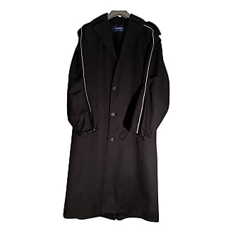 Manteau d'hiver long à double rangée pour homme noir Bolf 79B3-073