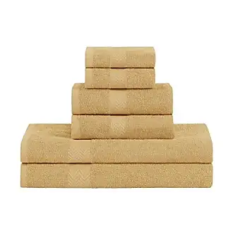 TRIDENT Luxury 6 Piece Bath Towel Set, 2 Large Bath Towels 2 Hand Towels 2  Washcloths, 100% Pure Indian Cotton Towels for Bathroom, Absorbent Quick  Drying Bathroom Towels Sets, Light Brown Towel Sets - Yahoo Shopping