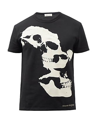 black mcqueen t shirt