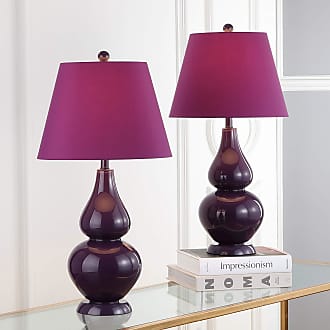 purple bedroom table lamps