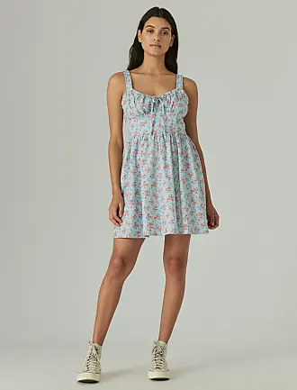 Lucky Brand Womens Women's Patchwork Madras Babydoll Mini Dress :  : Clothing, Shoes & Accessories