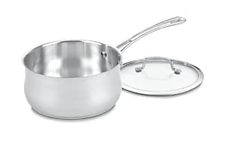  Cuisinart 8919-14 Professional Series 1-Quart Saucepan with  Cover, Stainless Steel & 719-16 1.5-Quart Chef's-Classic-Stainless-Cookware-Collection,  Saucepan w/Cover: Home & Kitchen