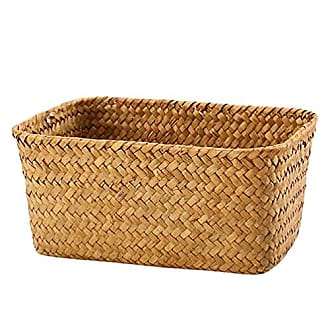 Plastic Rattan Storage Box Basket Organizer Large, ba426