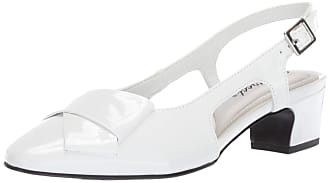 Easy Street Womens Breanna Slingback Dress Pump Shoe, White Patent, 7 N US