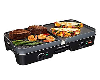 Hamilton Beach 3-in-1 Electric Indoor Grill + Griddle, 8-Serving,  Reversible Nonstick Plates 