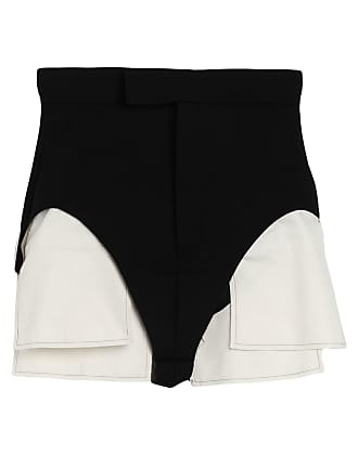 Femme Vêtements Shorts Mini shorts Short nervuré à taille haute Rick Owens en coloris Noir 