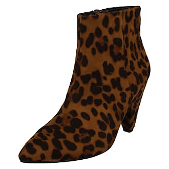 Girls Spot On Black/ Brown Stud Boots  UK 10-2  H4086 