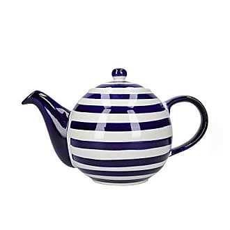 für 6 Tassen London Pottery Teekanne mit Sieb London Grey Keramik 1,6 l