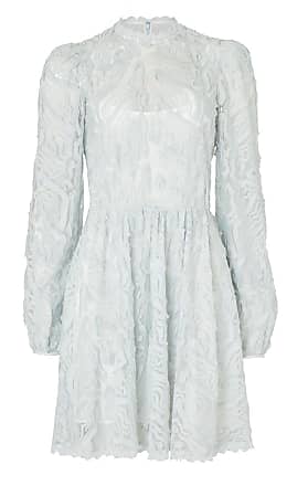 Temperley London Twiggy Lace Dress Powder Blue Uk6 Us2