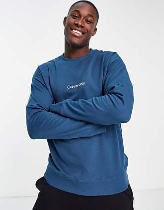Sudara azul marino con cuello redondo y monograma icónico Calvin Klein de hombre de color Azul Hombre Ropa de Prendas de punto y jerséis 