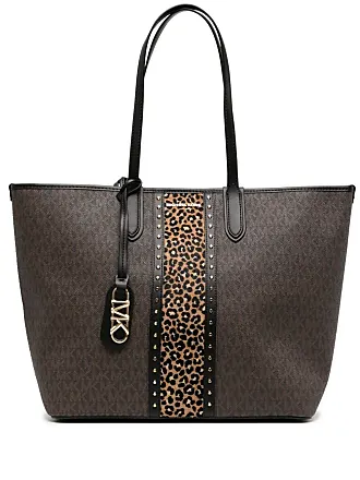 Black Printed Michael Kors Tote Blck Bag