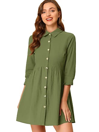 Green Shirt Dresses: 200+ Products & up to −30% | Stylight