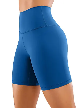  Womens Naked Feeling Biker Shorts - 8 Inches High Waisted  Yoga Workout Gym Running Spandex Shorts Borealis Green X-Small