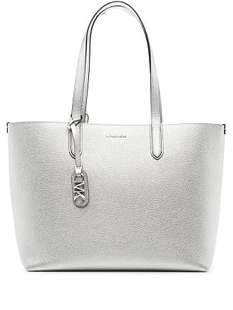 Michael kors silver hot sale tote bag