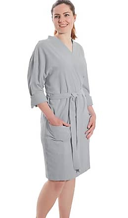 Damen Schimmernd Fleece Robe Luxus mit Kapuze Bademantel Größe 10-20