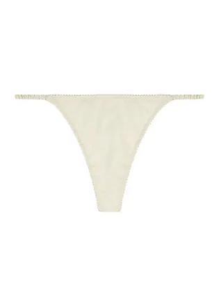 Out From Under Kiss Me Embroidered Mesh Thong