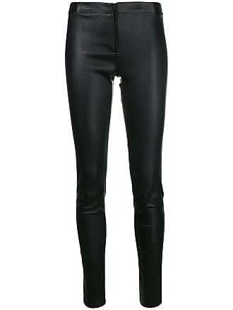 Alice & Olivia skinny leather trousers - women - Lamb Skin - 10 - Black