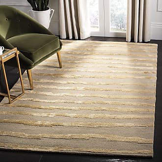 9' x 12' Beige Gold Safavieh Abstract Collection ABT477A Handmade Premium Wool Area Rug 