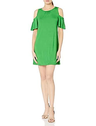 Trina Turk Womens Lianet Must Have Jersey Cold Shoulder Dress, Mojito, X-Small