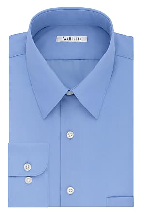 Van Heusen mens Big Fit Poplin Solid (Big and Tall) Dress Shirt, Cameo Blue, 18.5 Neck 32 -33 Sleeve XX-Large US