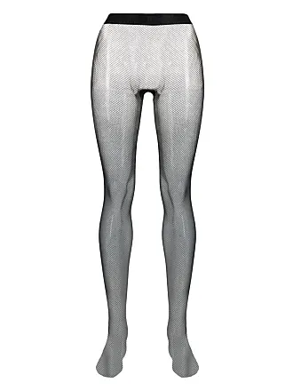 Wolford Shiny Sheer Tights in White & Silver