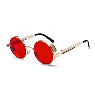 Urban Classics runde Sonnenbrille blassgelb-hellorange abstraktes Muster Accessoires Sonnenbrillen runde Sonnenbrillen 
