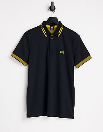 black and yellow hugo boss t shirt