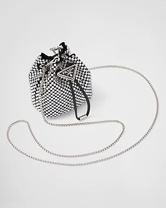Prada Galleria crystal-embellished Satin Mini Bag - Farfetch