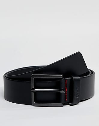 HUGO Leather Gionios Belt in Black for Men Mens Accessories Belts 