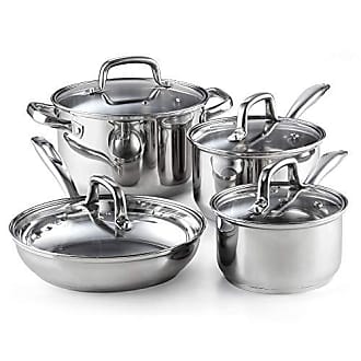 Cook N Home 8-Piece Nonstick Heavy Gauge Cookware Set Marble