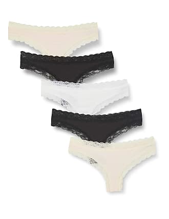 Iris & Lilly Womens Lace High-Waist Thong Pack of 2 