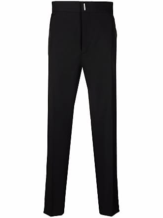 Givenchy Black Mock Croc Leather Trousers  ModeSens