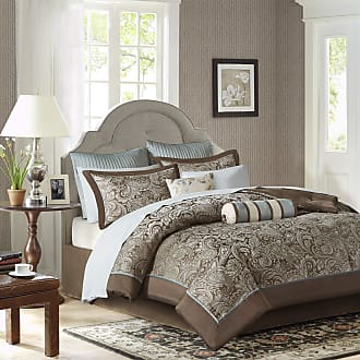 Madison Park Bellagio 7-Piece Jacquard Comforter Set - King - Brown