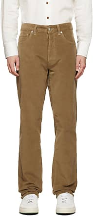 Lutratocro Men High Rise Corduroy Stretch Fall Winter Straight Baggy Long Pants
