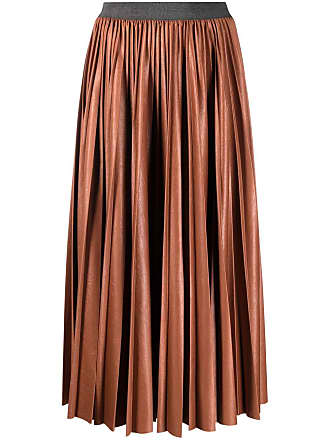 metallic pleated skirt 4xl