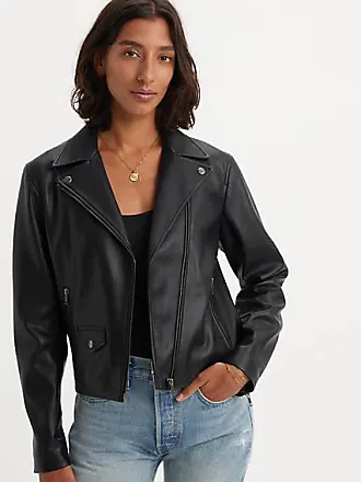 ONLY - Chaqueta negra onlGemma Faux Leather Biker Mujer