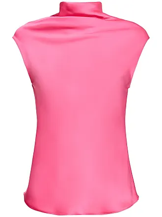 Mujer Manga Larga Body-Shirt De Chifón Rojo Transparente 34/36/38