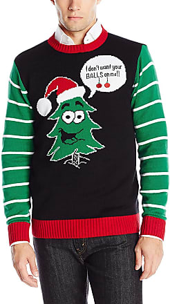 Ugly Christmas Sweater Company Mens Assorted Crew Neck Sweaters with Fun Xmas Icons and Sayings Sculls