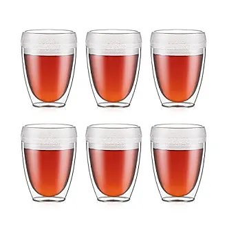 Bodum Pavina Double Wall Clear Espresso Shot Glass Extra Small 2.5 Ounce  6-Pack